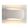 Plafoniera ovale in gesso bianco GS-5020 illuminazione interni casa G9 luce 25W