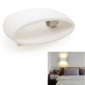 Plafoniera ovale in gesso bianco GS-5020 illuminazione interni casa G9 luce 25W