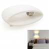 Plafoniera ovale in gesso bianco GS-5020 illuminazione interni casa G9 luce 25W