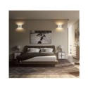 Plafoniera ovale in gesso bianco GS-5020 illuminazione interni casa G9 luce 25W