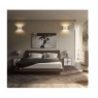 Plafoniera ovale in gesso bianco GS-5020 illuminazione interni casa G9 luce 25W