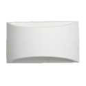 Plafoniera ovale in gesso bianco GS-5020 illuminazione interni casa G9 luce 25W