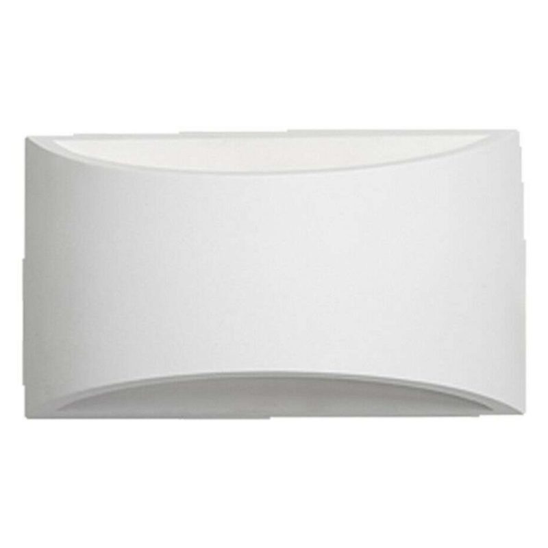 Plafoniera ovale in gesso bianco GS-5020 illuminazione interni casa G9 luce 25W