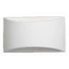 Plafoniera ovale in gesso bianco GS-5020 illuminazione interni casa G9 luce 25W