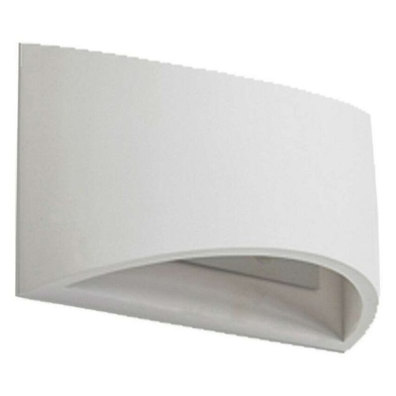Plafoniera ovale in gesso bianco GS-5020 illuminazione interni casa G9 luce 25W