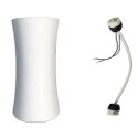 Lampada da parete GS-5023 casa GU10 luce 35W in gesso bianco doppio raggio home
