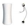 Lampada da parete GS-5023 casa GU10 luce 35W in gesso bianco doppio raggio home