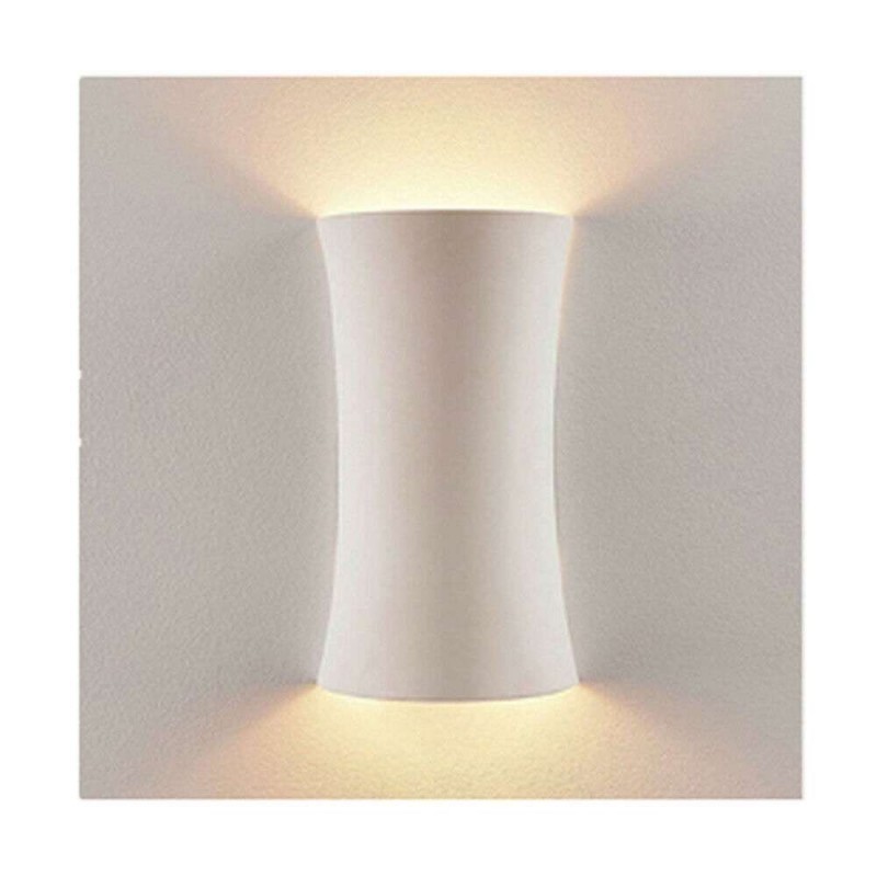 Lampada da parete GS-5023 casa GU10 luce 35W in gesso bianco doppio raggio home