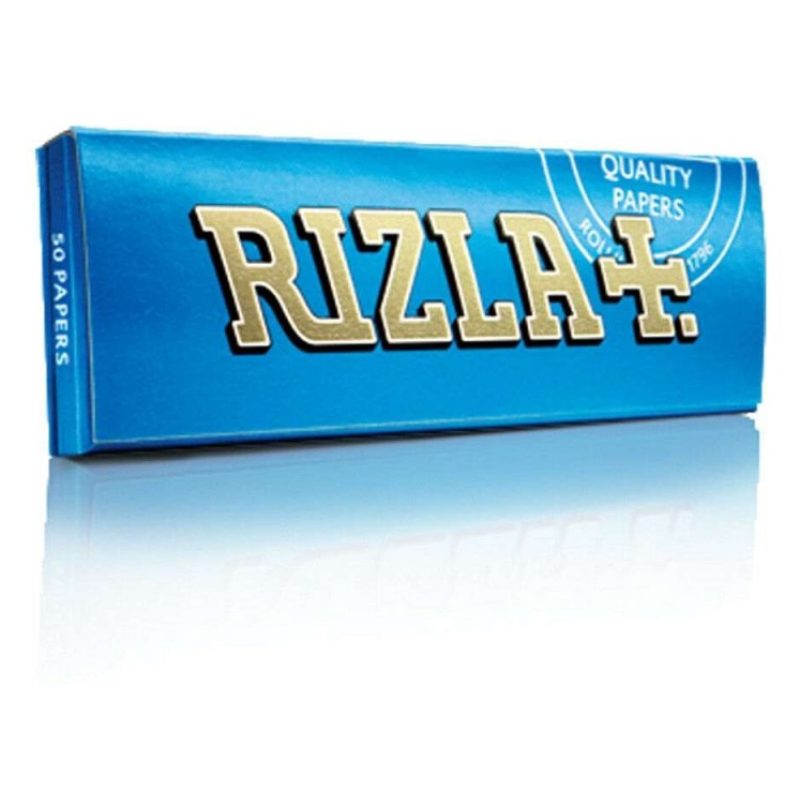 Box RIZLA Blue Slim 50 libretti singoli 1600 cartine lunghe King Size KSSL slim