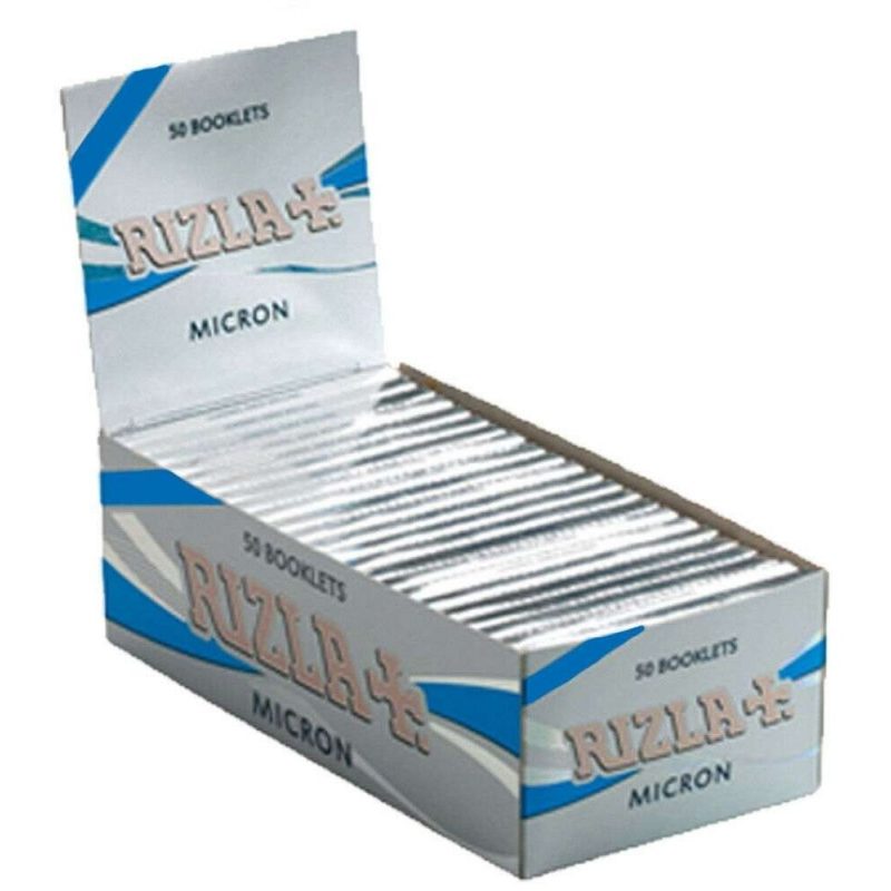 Box RIZLA Blue 100 libretti singoli 5000 cartine corte combustione lenta tipo B