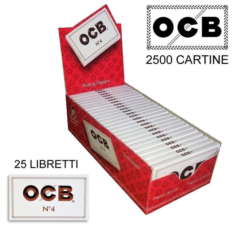 Box RIZLA White 50 libretti singoli 2500 cartine micro forate combustione veloce