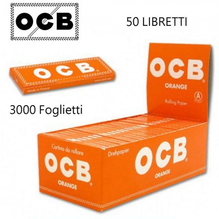 Box OCB N. 4 25 libretti doppi 2500 cartine Tipo B corte combustione lenta fumo