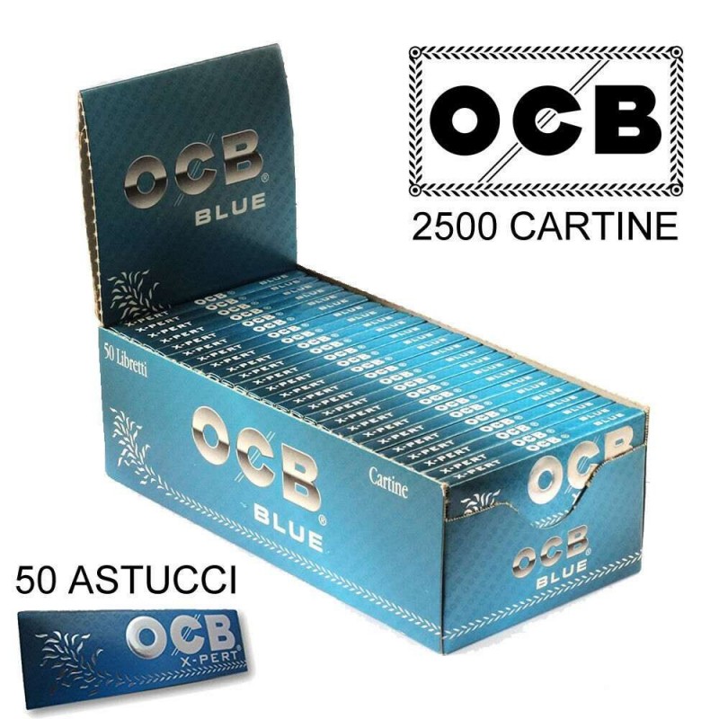 OCB® Box OCB X-pert 50 libretti singoli 2500 cartine Tipo B combust