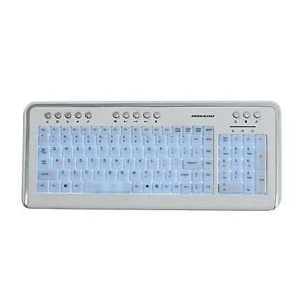 Tastiera Mediacom CX4000 tasti illuminati blu luce LED PC monitor USB Hot Key