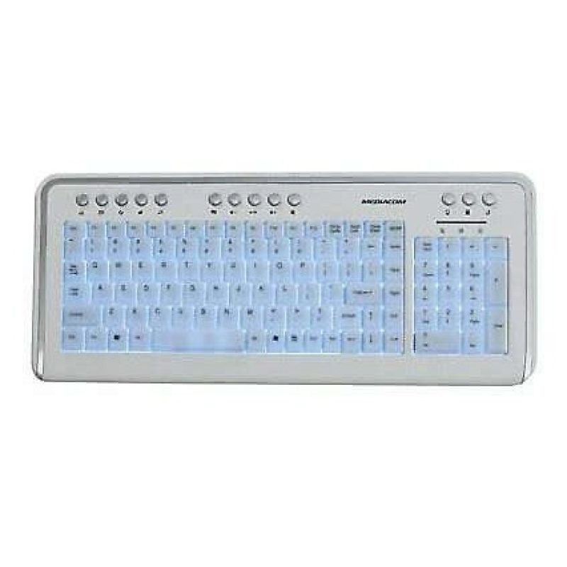 Tastiera Mediacom CX4000 tasti illuminati blu luce LED PC monitor USB Hot Key