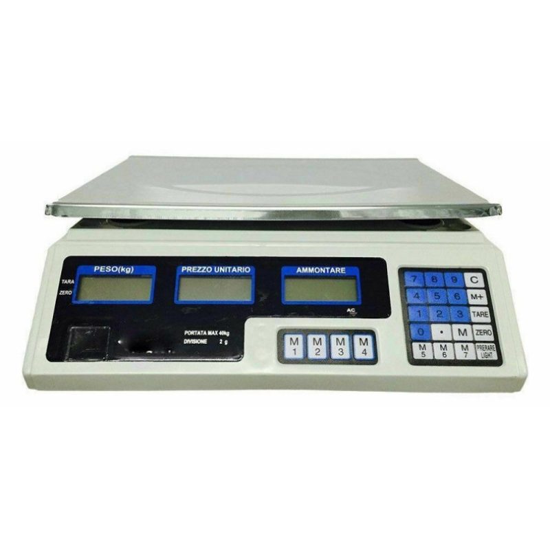 Bilancia da banco professionale piatto acciaio inox precisione comm...