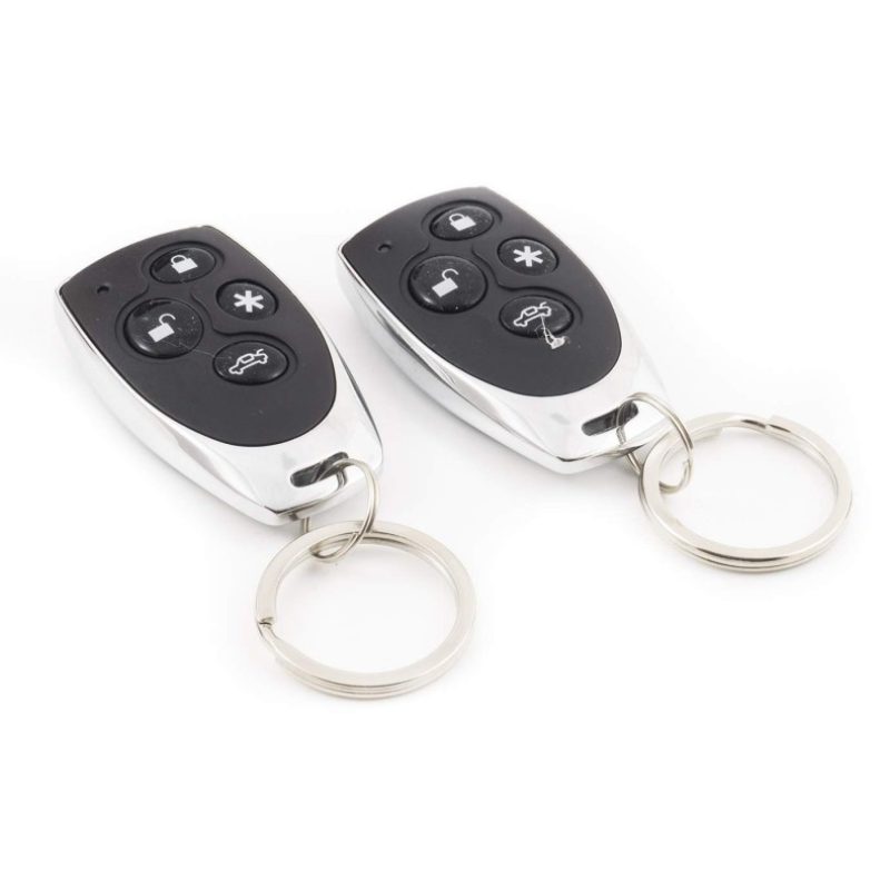 Kit completo antifurto allarme auto universale telecomandi sirena led sensore