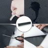 DOBO Pellicola adesiva nera carbonio 3D auto moto antigraffio scoot...