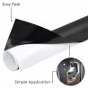 DOBO Pellicola adesiva nera carbonio 3D auto moto antigraffio scoot...