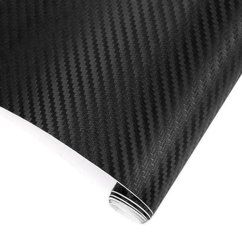 DOBO Pellicola adesiva nera carbonio 3D auto moto antigraffio scoot...