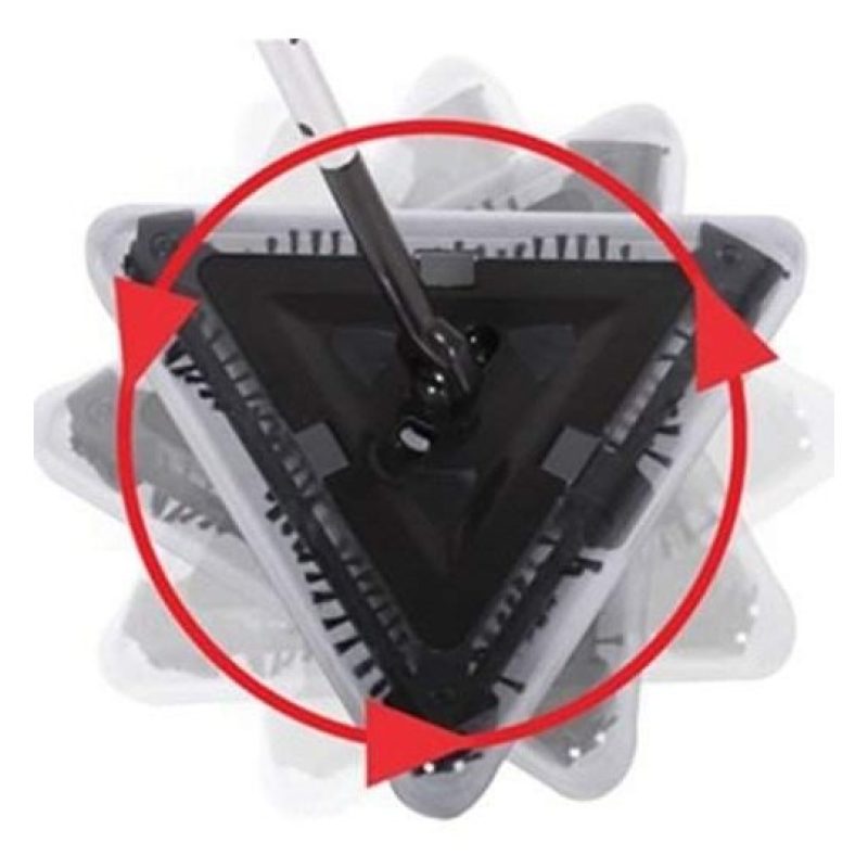 SWEEPER SCOPA ROTANTE TRIANGOLARE ELETTRICA 360 ASPIRAPOLVERE RICARICABILE BORDI