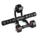 Attrezzo per addominali schiena ginnastica sport 3 ruote fitness body fisico