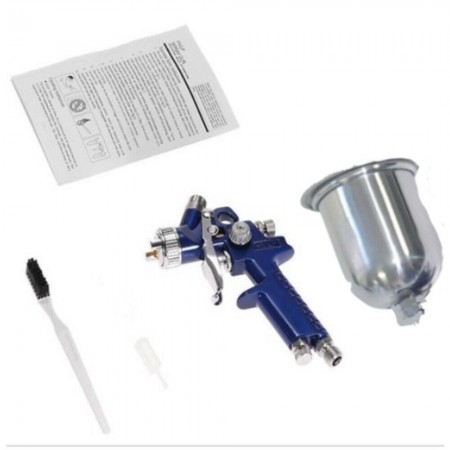 Aerografo HVLP professionale ugello 8mm serbatoio 120ml pittura colore restauro