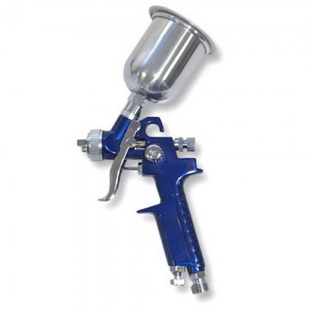 Aerografo HVLP professionale ugello 8mm serbatoio 120ml pittura colore restauro