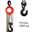Paranco manuale fabbrica 1T tonnellata con catena 3 Metri montacarichi 1000kg