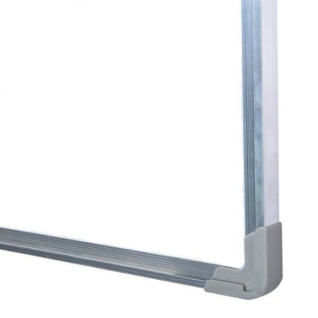 Lavagna magnetica 90x60 bianca cornice alluminio ufficio scuola scrivibile