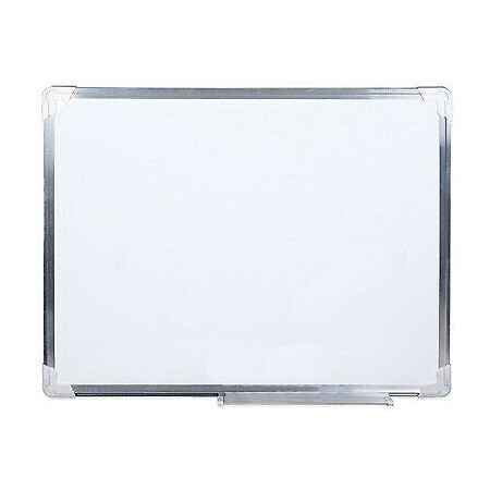 Lavagna magnetica 90x60 bianca cornice alluminio ufficio scuola scrivibile