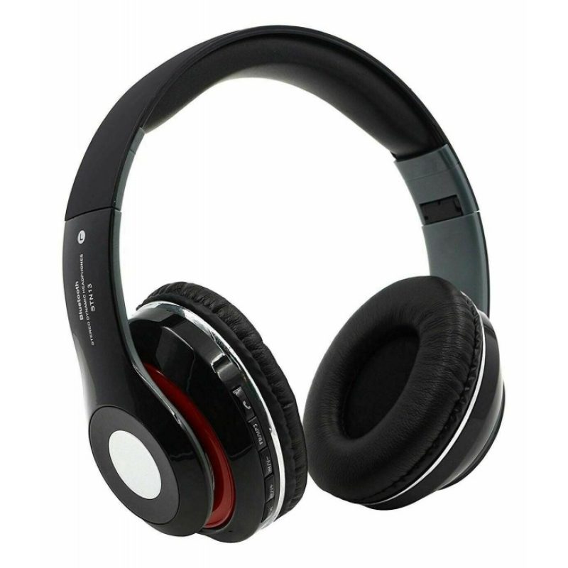 Cuffie stereo wireless bluetooth microfono FM mp3 mp4 headphones SH...