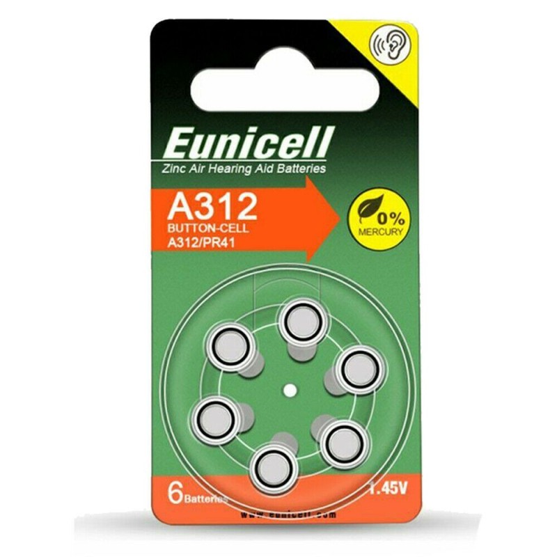 60 Batterie monouso PR41 SENZA MERCURIO batteria apparecchio acusti...