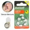 60 Batterie monouso PR41 SENZA MERCURIO batteria apparecchio acusti...