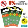 60 Batterie monouso PR41 SENZA MERCURIO batteria apparecchio acusti...