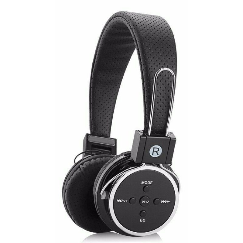 Cuffie stereo wireless bluetooth 2.1 microfono mp3 microSD aux head...