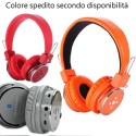 Cuffie stereo wireless bluetooth 2.1 microfono mp3 microSD aux headphones xkb05