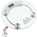 Bilancia pesapersone digitale elettrica max 180kg vetro bagno casa persona