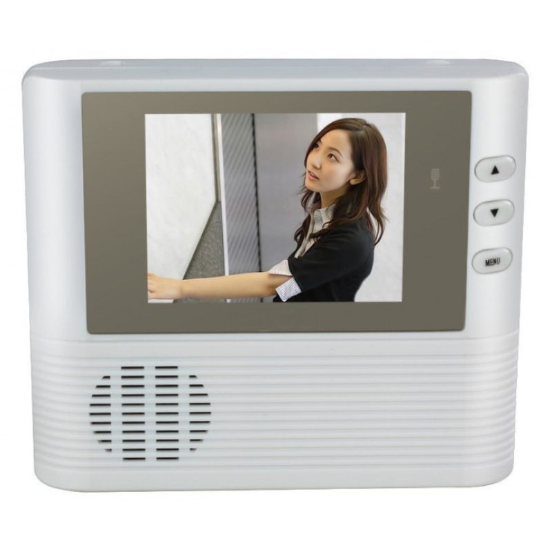 Spioncino digitale di sicurezza display 2.8" LCD con funzione campanello audio e video per porte portone - dotato di zoom