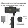 DOBO Stabilizzatore smartphone immagini foto video movimenti impugn...