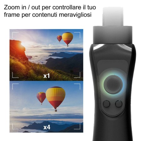Stabilizzatore smartphone immagini foto video movimenti impugnatura ergonomica