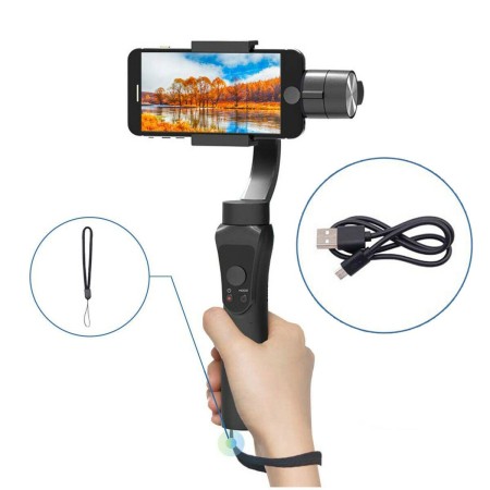 Stabilizzatore smartphone immagini foto video movimenti impugnatura ergonomica
