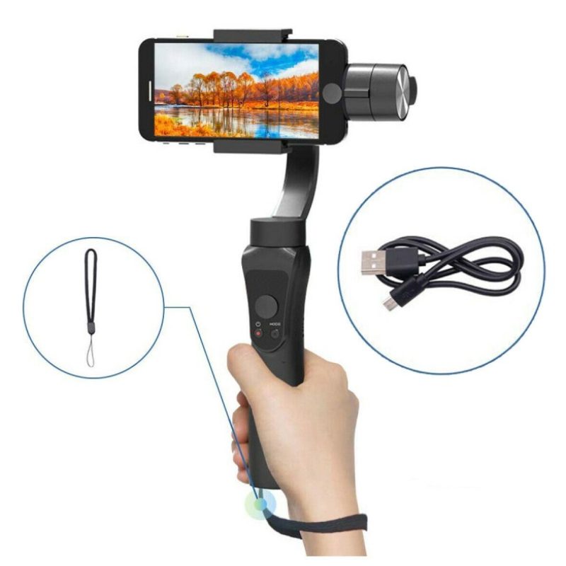 DOBO Stabilizzatore smartphone immagini foto video movimenti impugn...