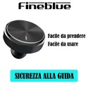 Auricolare bluetooth vivavoce Fineblue auto caricabatterie F-458 orecchio guida sicurezza stradale