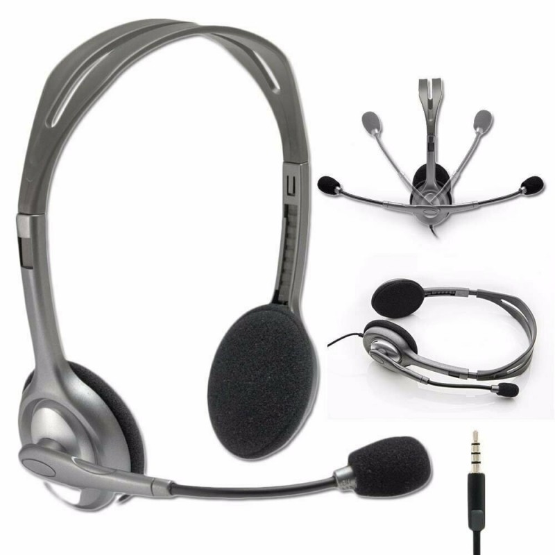 Logitech Cuffie LOGITECH per PC con microfono cavo jack 3.5 mm H110...
