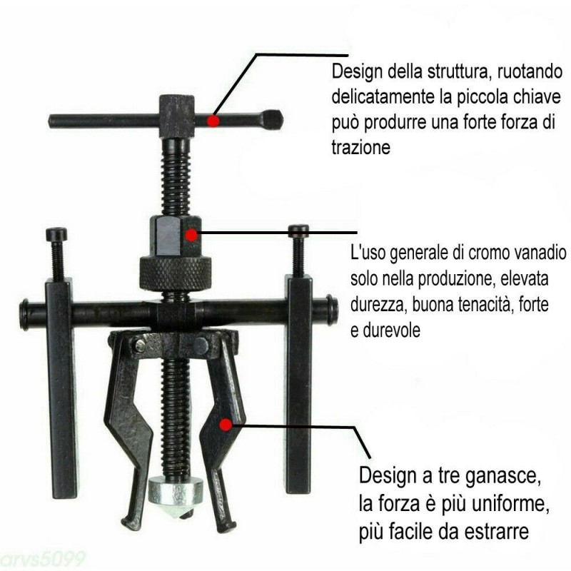 DOBO Estrattore cuscinetti meccanici 3 griffe cuscinetto interno es...