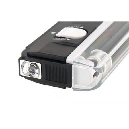 Lampada ultravioletti UV WOOD portatile controllo rilevatore anti contraffazione banconote