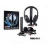 Cuffie Wireless 5in1 Microfono radio FM MH2001 Nero Senza Filo