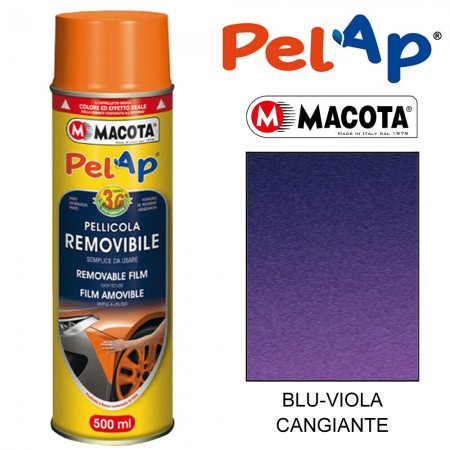 Bomboletta MACOTA spray vari colori PelAp pellicola rimovibile Vernice auto moto