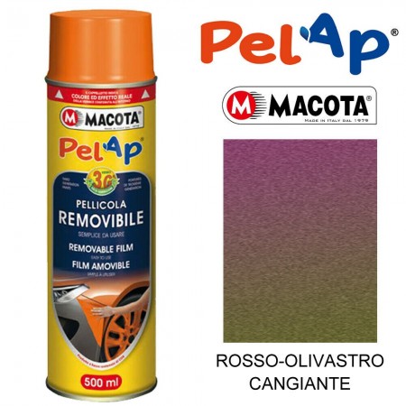 Bomboletta MACOTA spray vari colori PelAp pellicola rimovibile Vernice auto moto